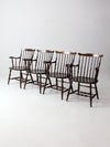 vintage Windsor dining chairs set 4