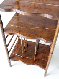 antique bamboo etagere
