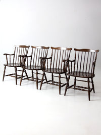 vintage Windsor dining chairs set 4