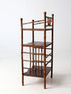 antique bamboo etagere