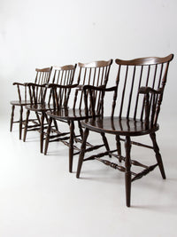 vintage Windsor dining chairs set 4