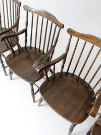 vintage Windsor dining chairs set 4