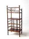 antique bamboo etagere
