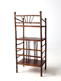 antique bamboo etagere