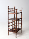 antique bamboo etagere