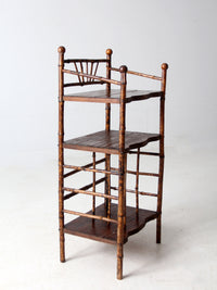 antique bamboo etagere