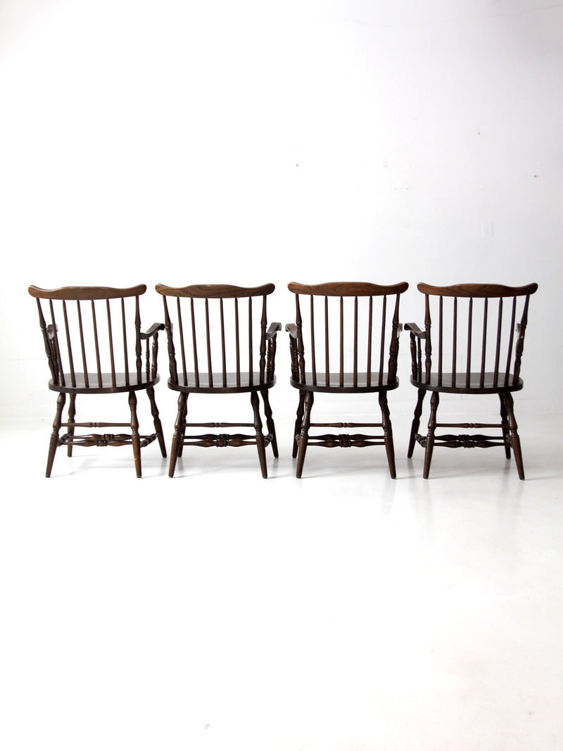 vintage Windsor dining chairs set 4