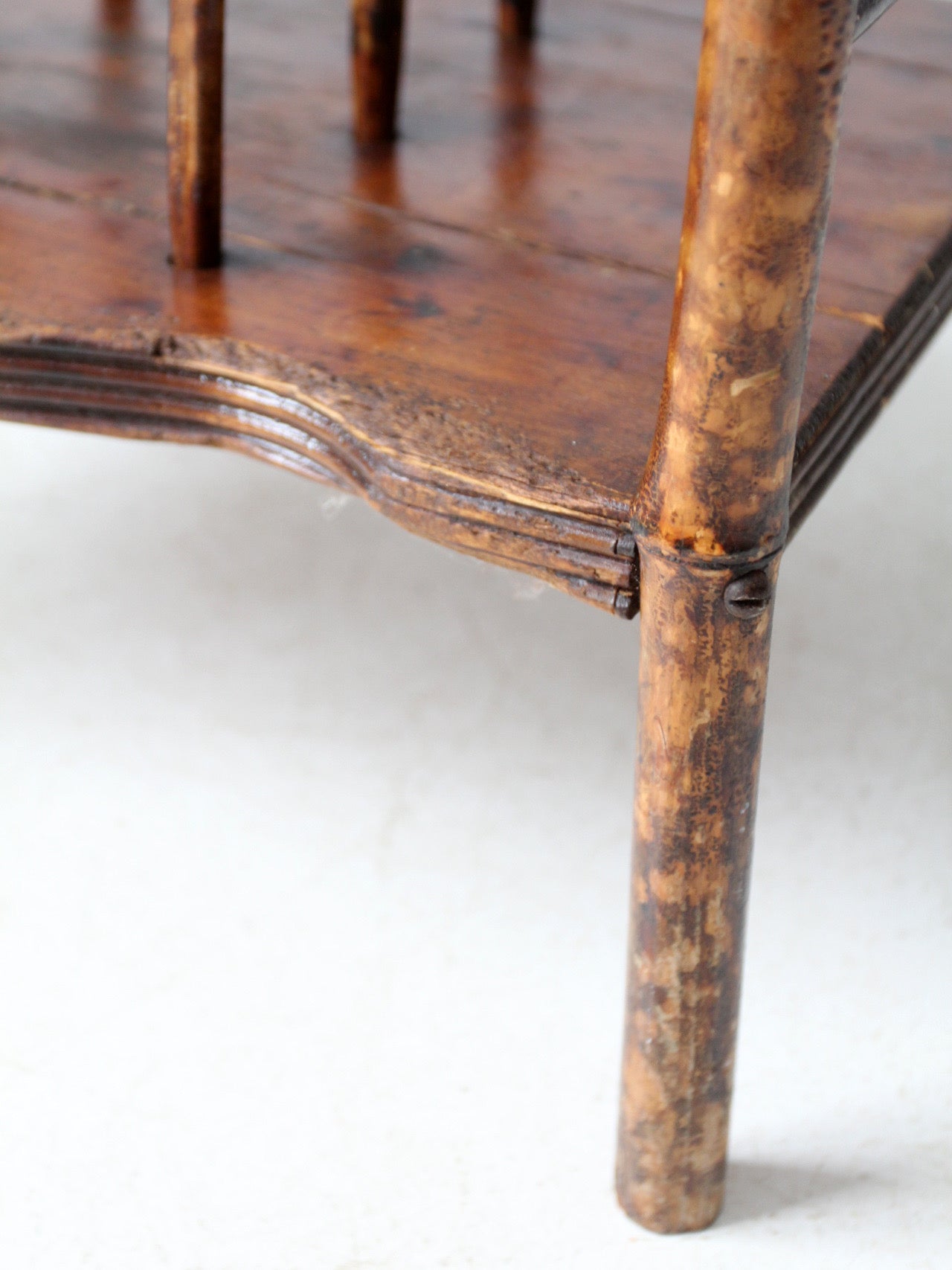 antique bamboo etagere