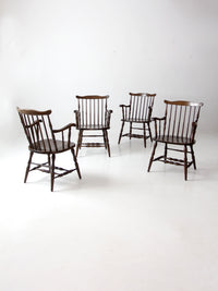 vintage Windsor dining chairs set 4