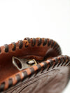 vintage tooled leather pouch