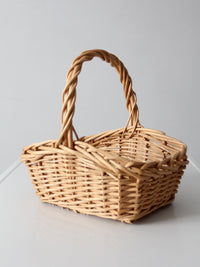 vintage wicker gathering basket