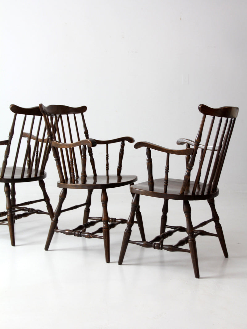 vintage Windsor dining chairs set 4