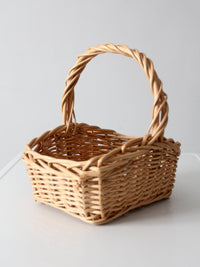 vintage wicker gathering basket