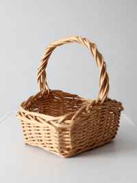 vintage wicker gathering basket
