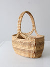 vintage sweetgrass handle basket