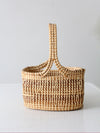 vintage sweetgrass handle basket
