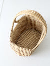vintage sweetgrass handle basket