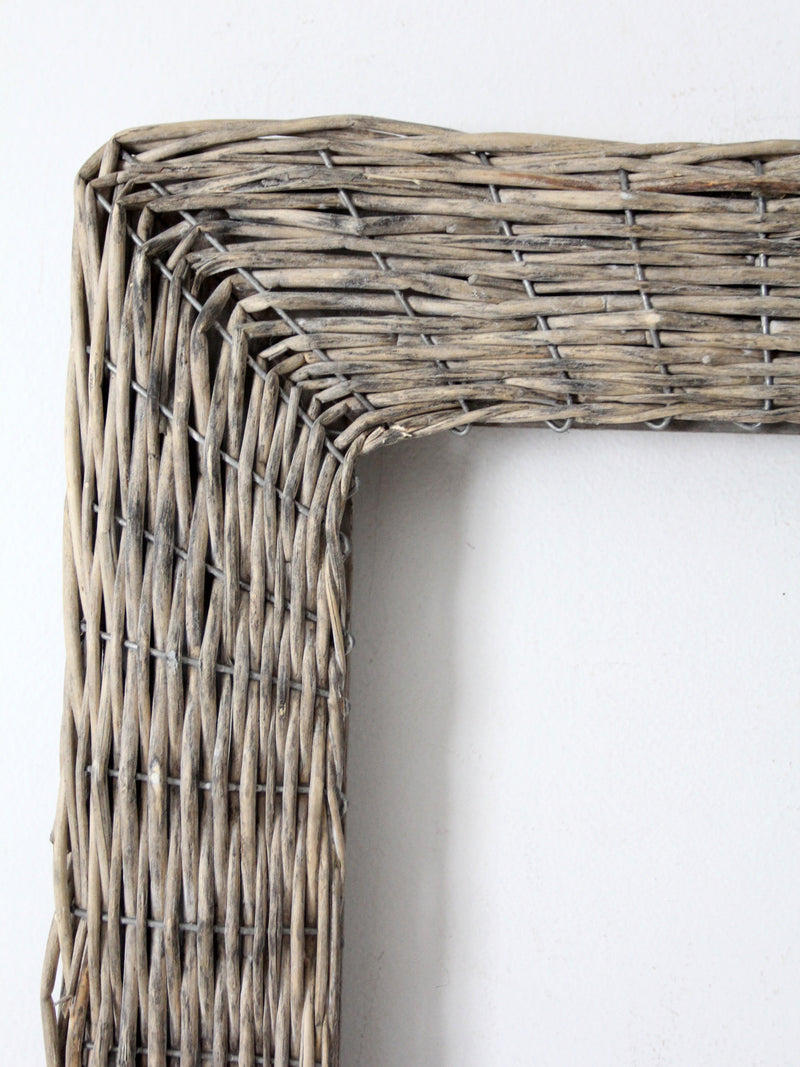 vintage wicker frame