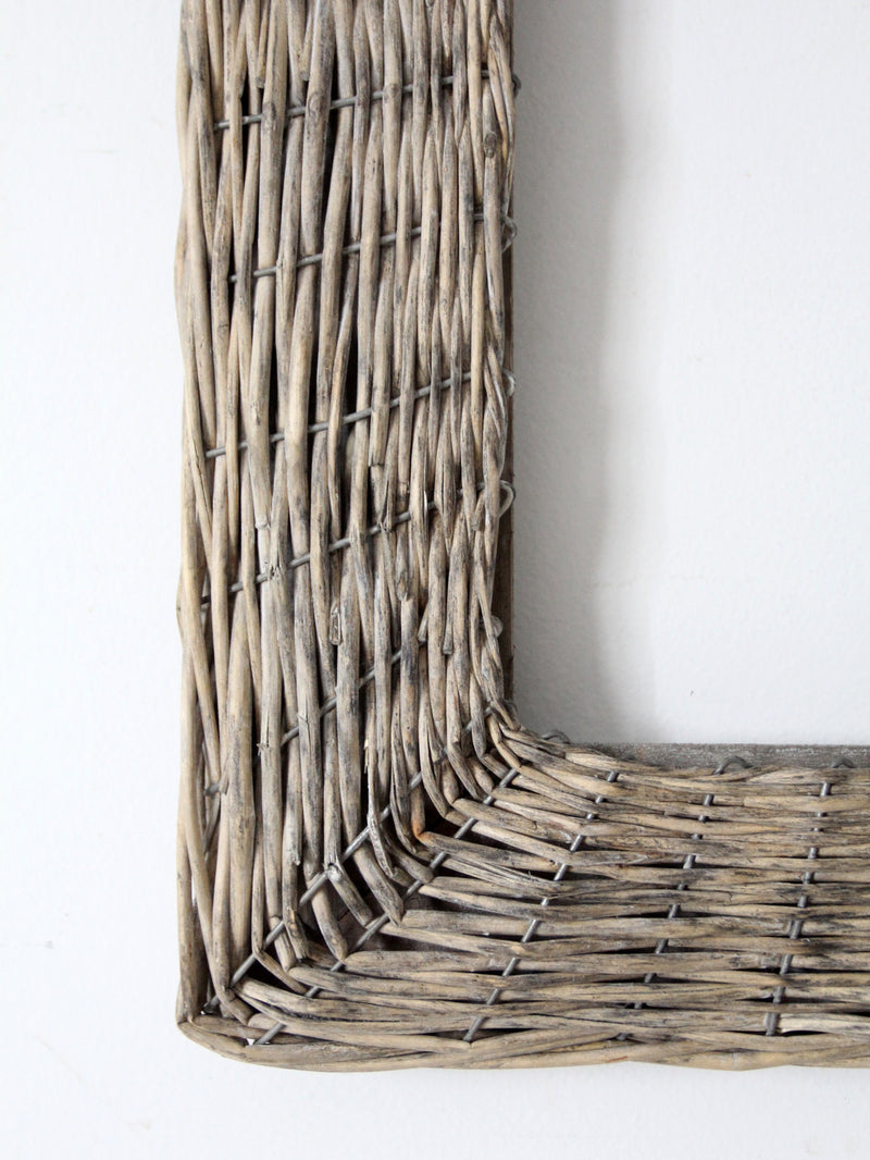 vintage wicker frame