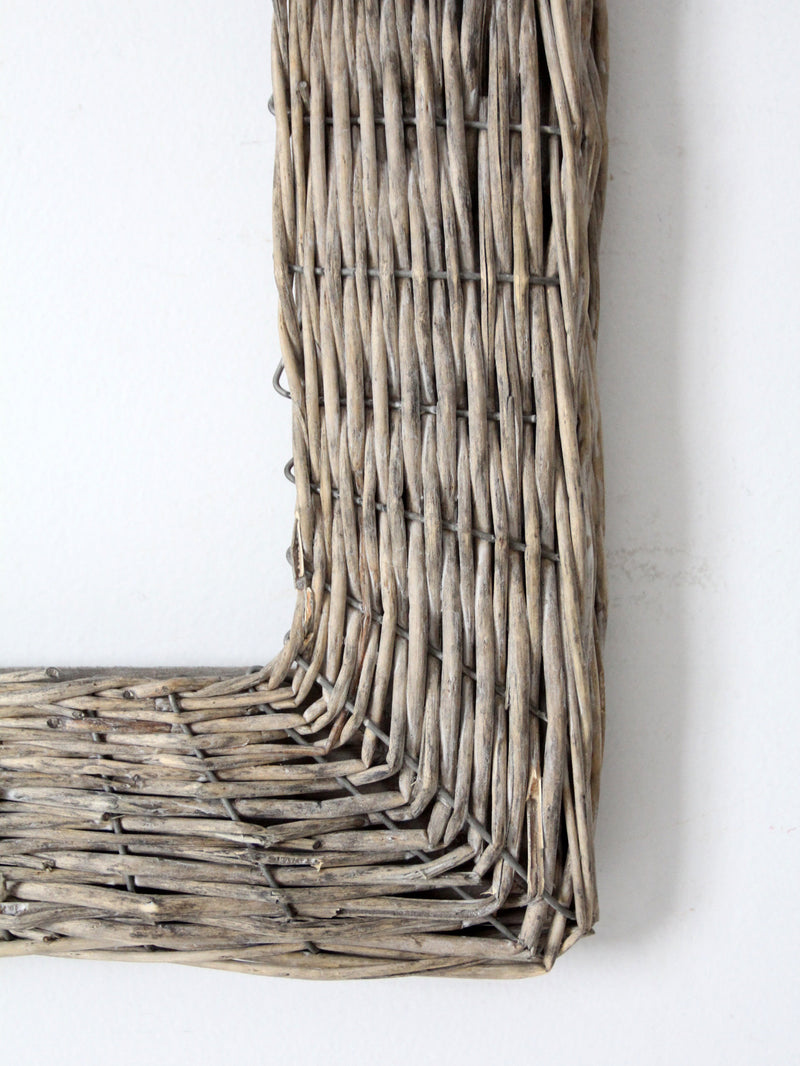 vintage wicker frame