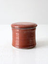 vintage studio pottery butter keeper