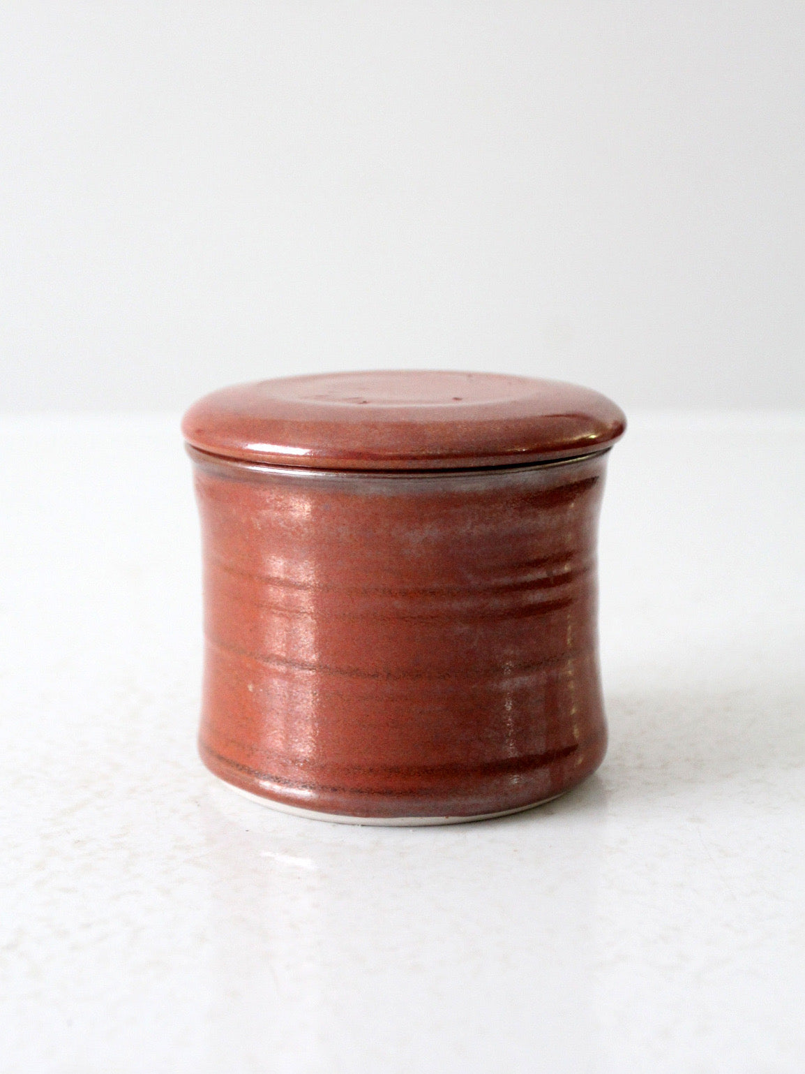 vintage studio pottery butter keeper