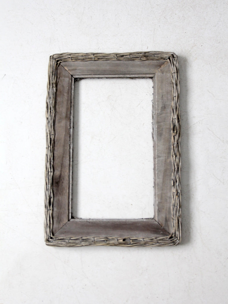 vintage wicker frame