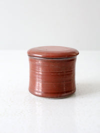 vintage studio pottery butter keeper