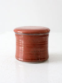 vintage studio pottery butter keeper