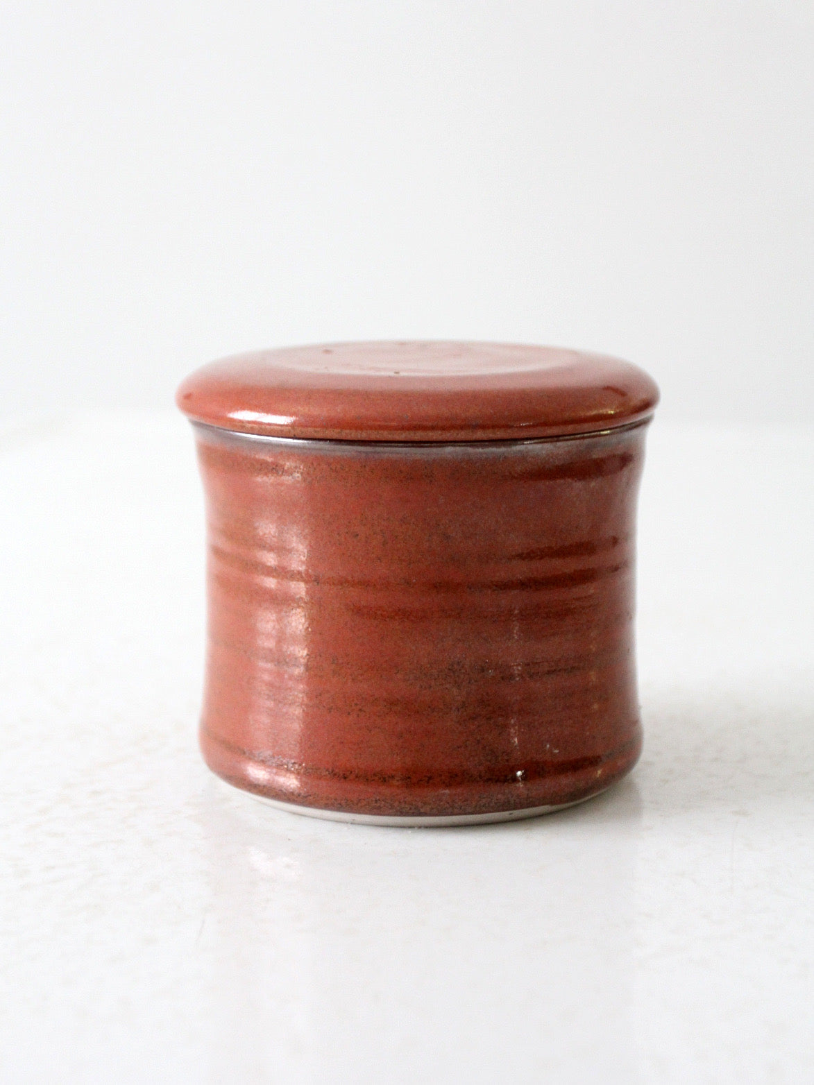 vintage studio pottery butter keeper