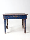 antique painted farmhouse work table
