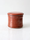 vintage studio pottery butter keeper