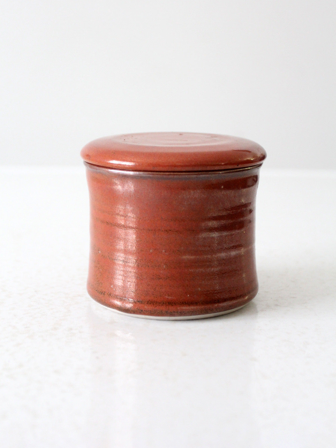 vintage studio pottery butter keeper