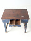 antique painted farmhouse work table