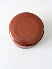 vintage studio pottery butter keeper