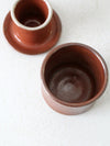 vintage studio pottery butter keeper