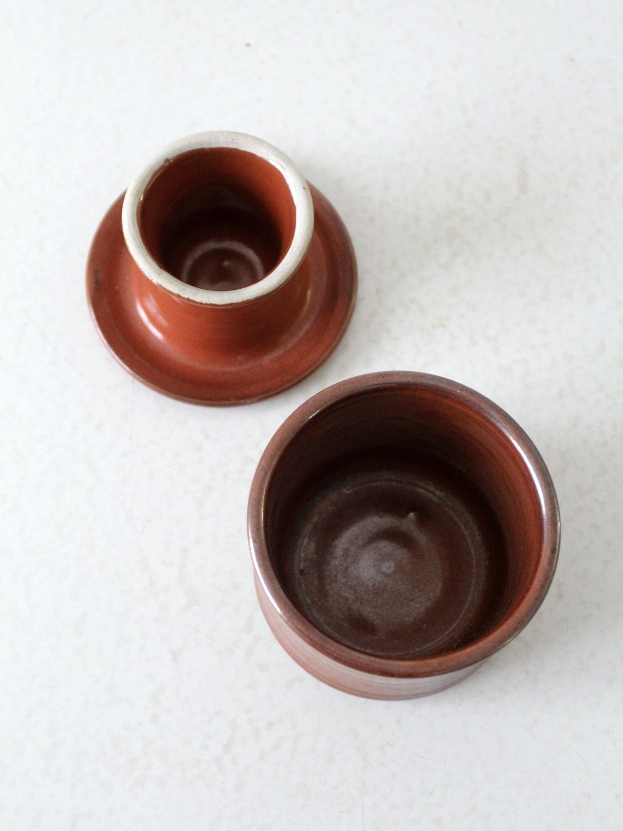vintage studio pottery butter keeper