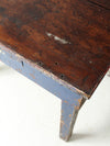 antique painted farmhouse work table