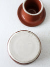 vintage studio pottery butter keeper