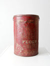 antique metal flour bin