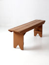 antique wood farmhouse bench