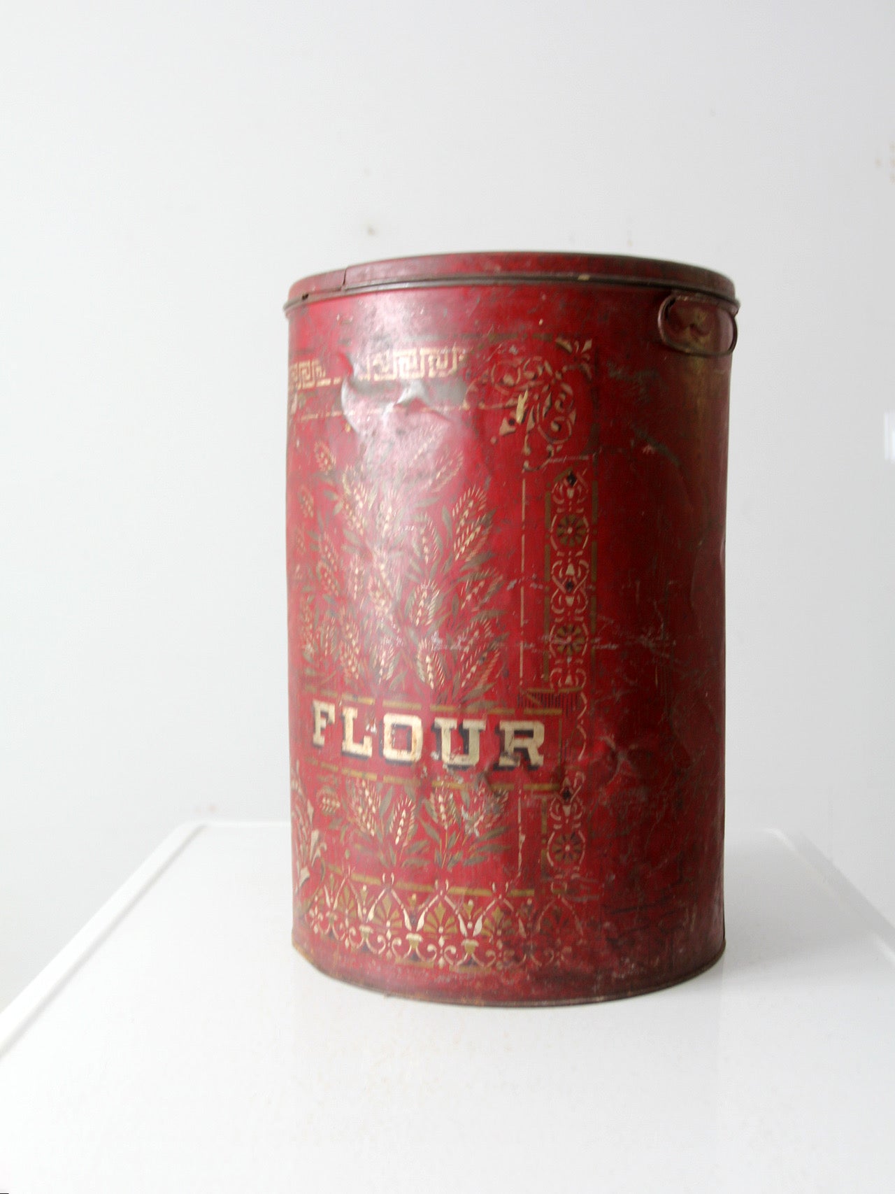 antique metal flour bin – 86 Vintage
