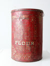 antique metal flour bin