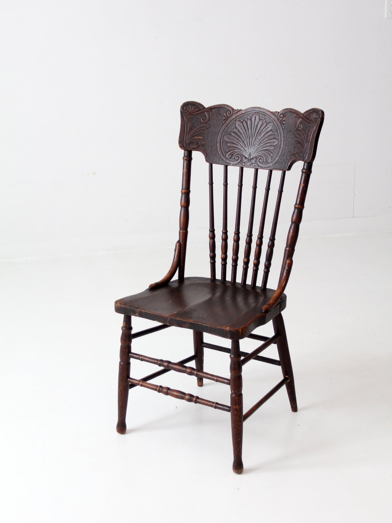 antique pressed back side chair