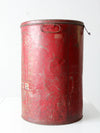 antique metal flour bin