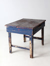 antique painted farmhouse work table
