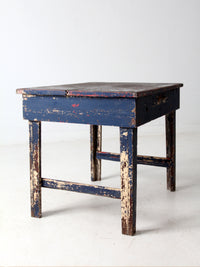 antique painted farmhouse work table