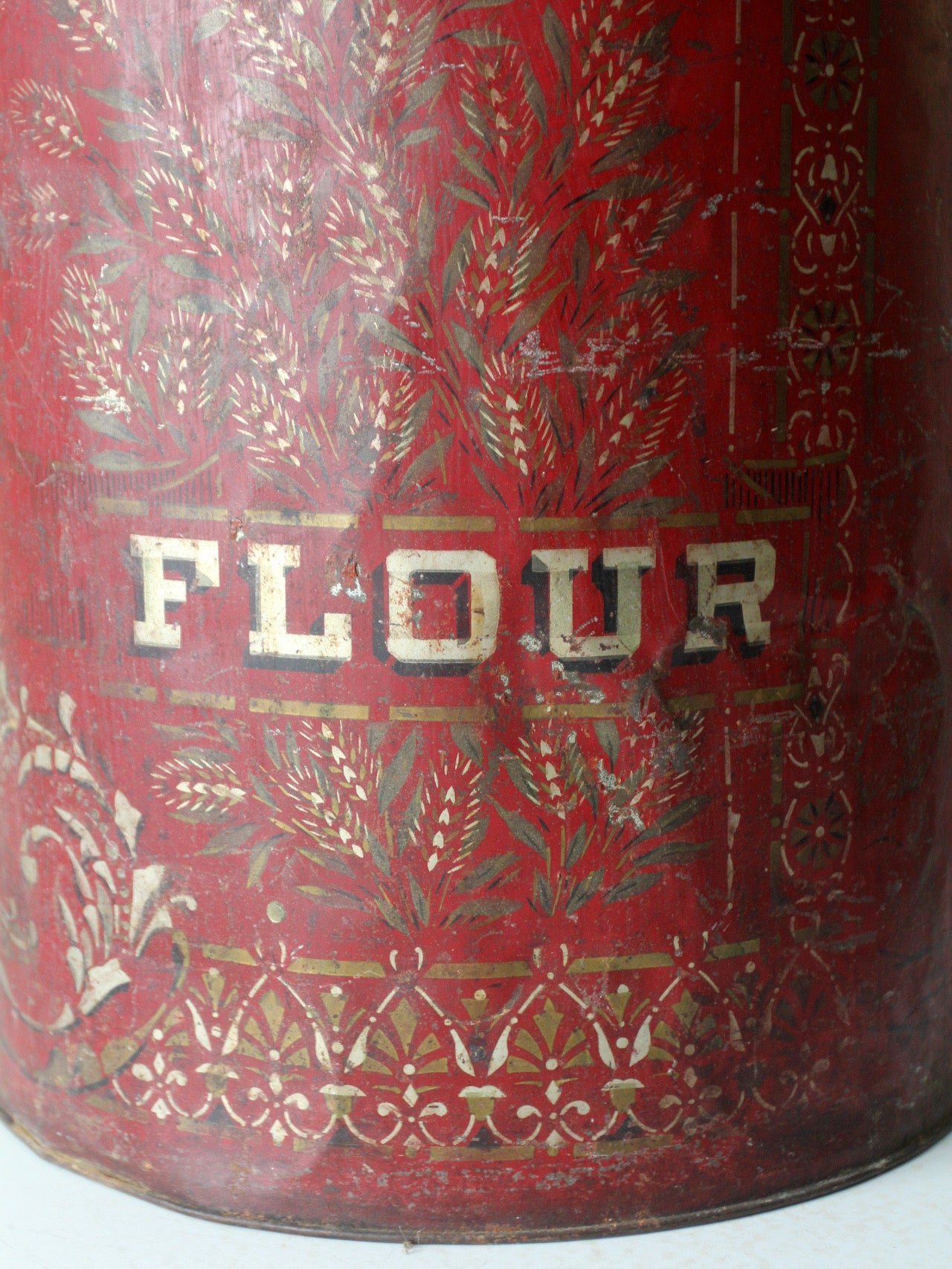antique metal flour bin – 86 Vintage