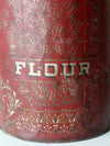 antique metal flour bin