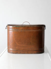 antique copper boiler